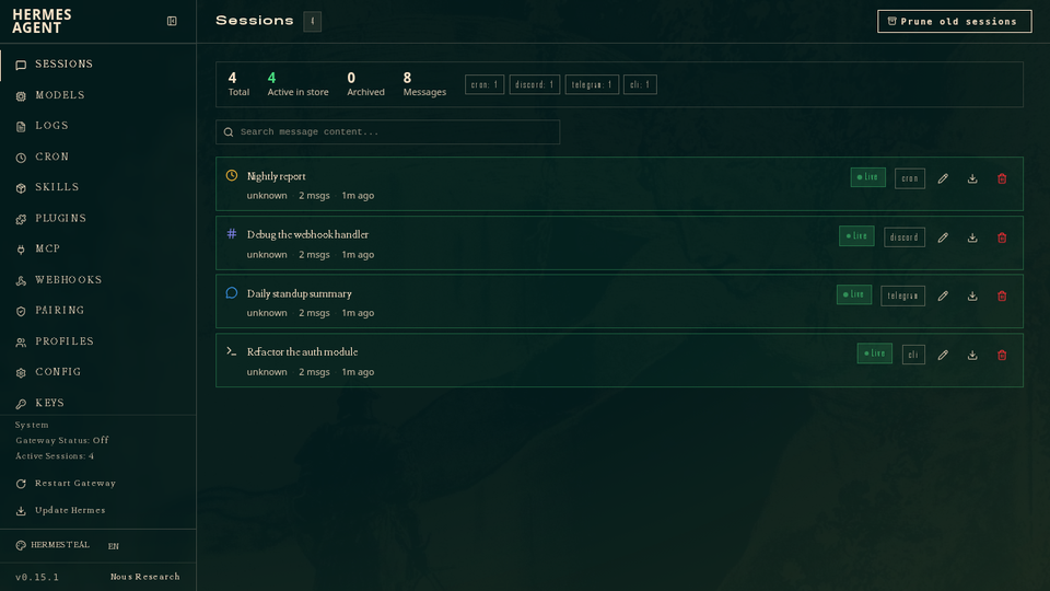 Built-in web dashboard